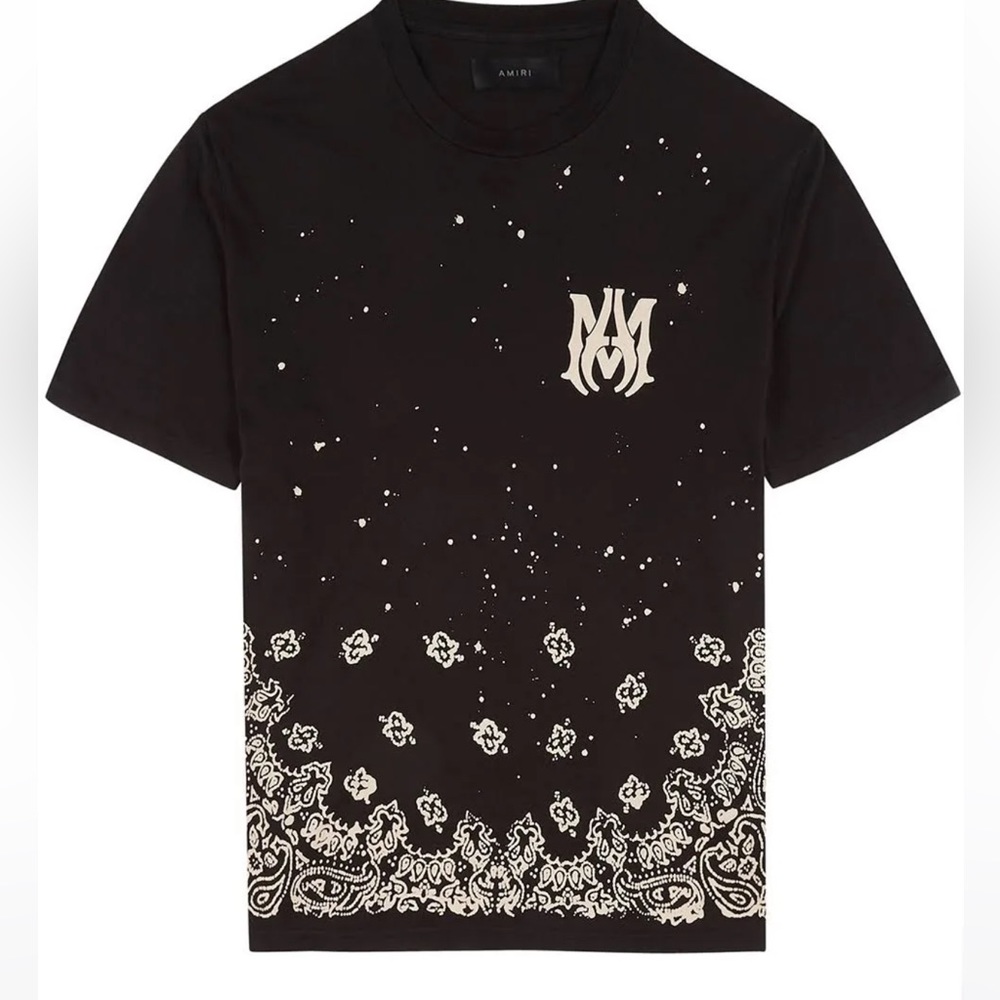 Amiri New Arrivals Black logo-print Cotton T-Shirt -